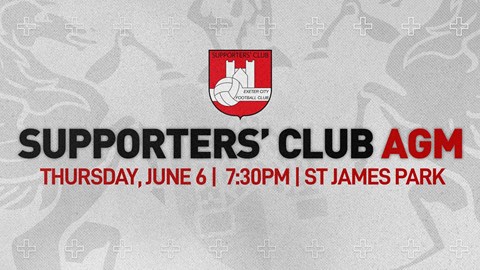 📝 Supporters' Club AGM on June 6