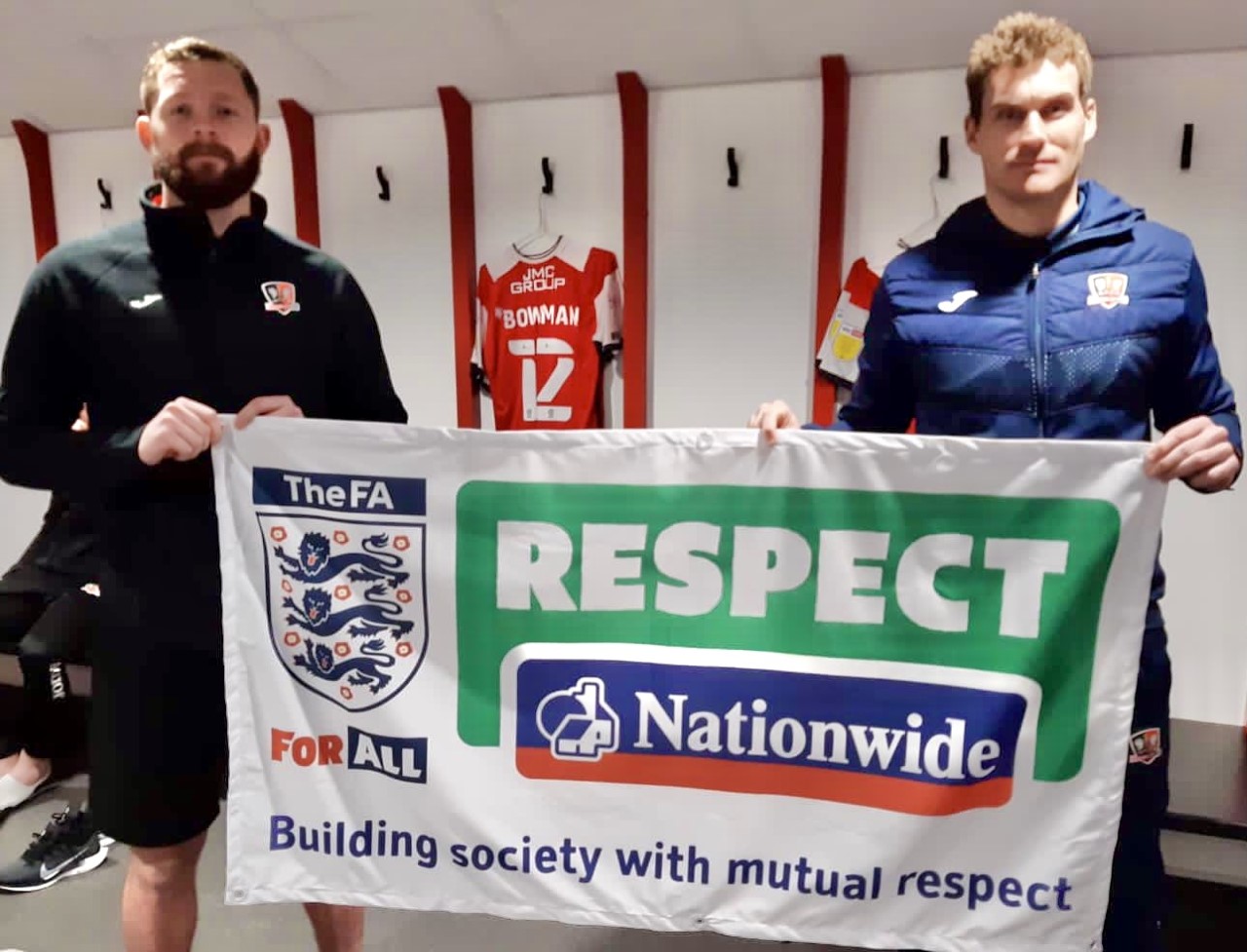 Exeter City boss Matt Taylor & Nationwide FA Respect.jpg